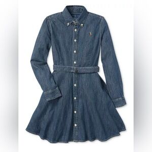 Polo by Ralph Lauren Blue Denim Kids Dress